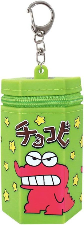 T's Factory Silicone Mini Pouch Crayon Shin-chan / Chocobi (Green)