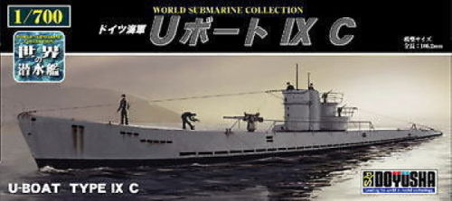 Doyusha 301074 German U-Boat Type IX C Submarine 1/700 Scale Kit (4975406301074)