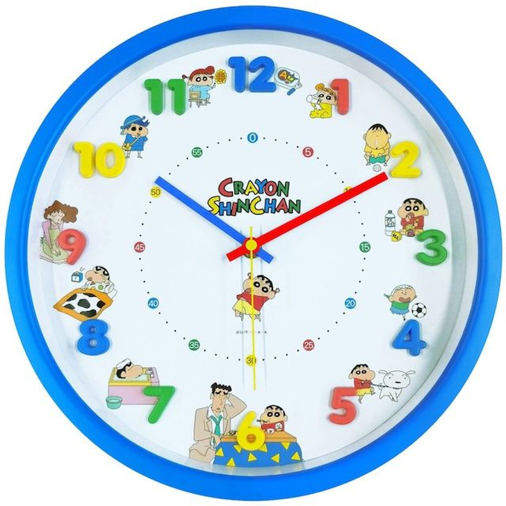T's Factory Crayon Shin-chan Wall Clock Colorful Days