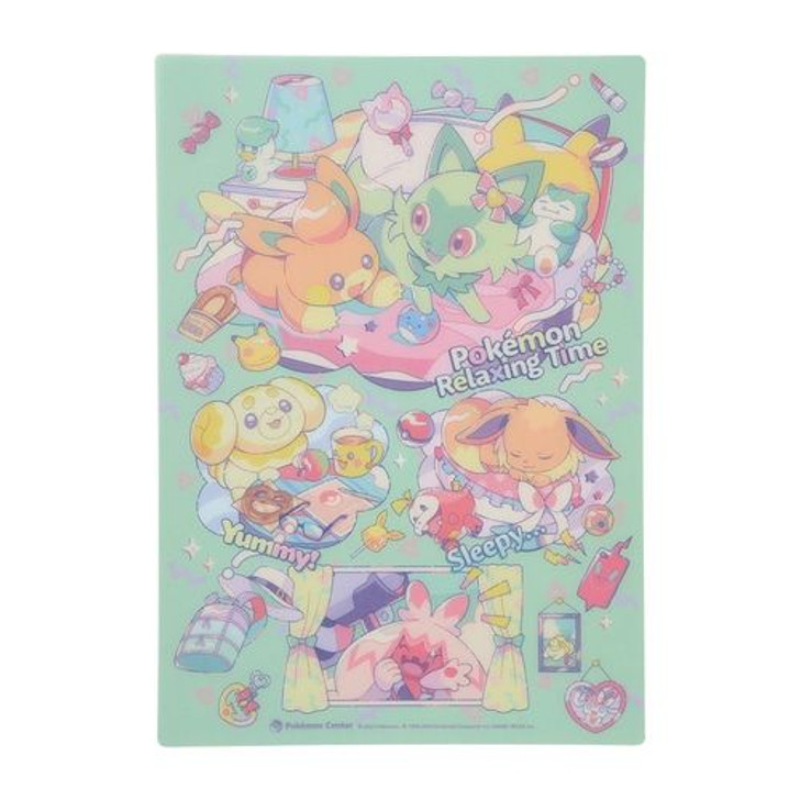 Pokemon Center Original Writing Pad - Pokemon Relaxing Time