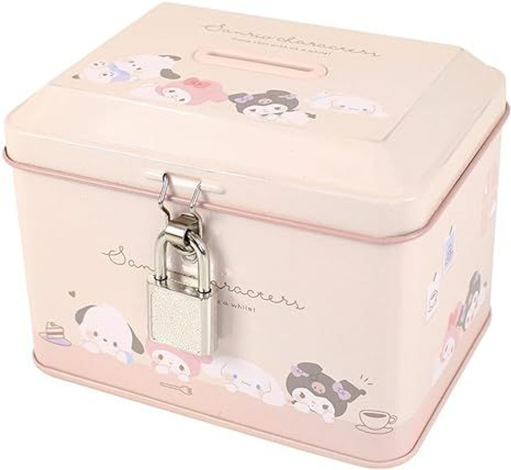 T's Factory Piggy Bank with Key Lock Sanrio (Chill Time Design)