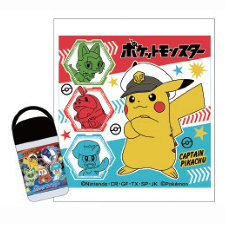 Skater Pokemon Center Wet Towel with Antibacterial Case 24