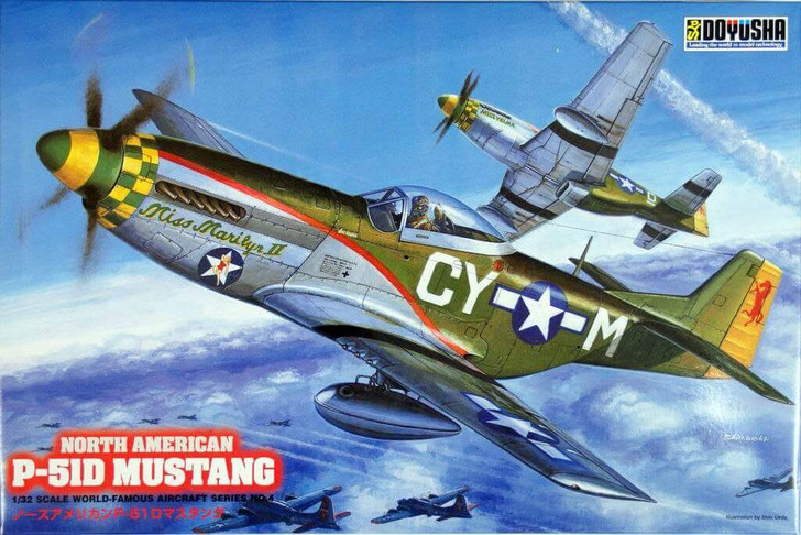 Doyusha 400630 P51D Mustang 1/32 Scale Plastic Model Kit - Plaza Japan