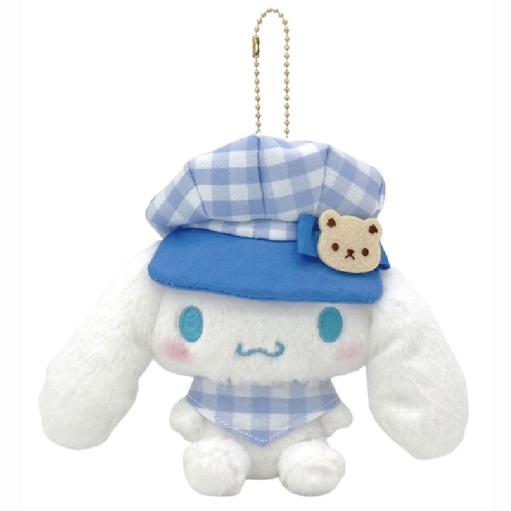 Nakajima Sanrio Plush Mascot Cinnamoroll Wearing Newsboy Cap