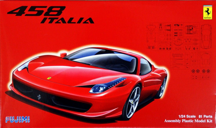 Fujimi RS-81 Ferrari 458 1/24 Scale Kit (4968728123820)