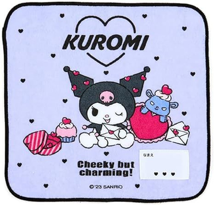 Sanrio Petit Towel with Name Tag - Kuromi