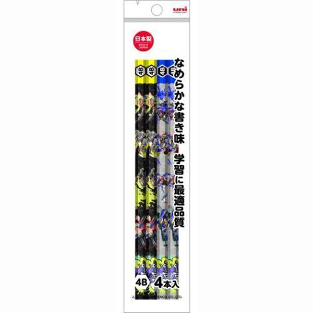 Mitsubishi Pencil Splatoon 3 4B Pencils Pack of 4