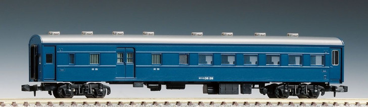 Tomix 8550 JNR Passenger Car Type OHANI 36 (Blue) (N scale)