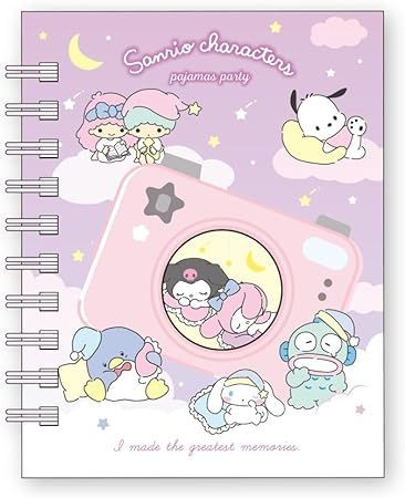 T's Factory Sanrio Mini Ring Memo with Window Camera / Pajama Party