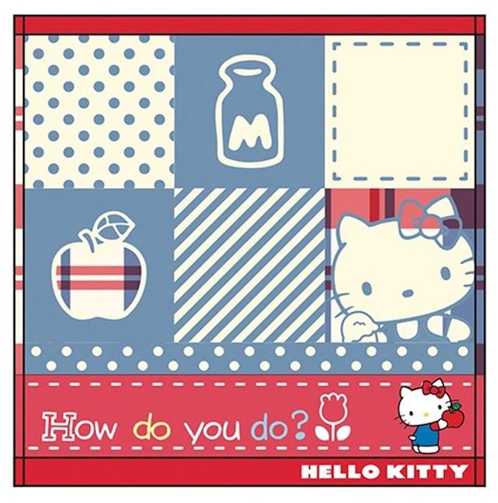 Marushin Sanrio Mini Towel - Hello Kitty (Retro Block)