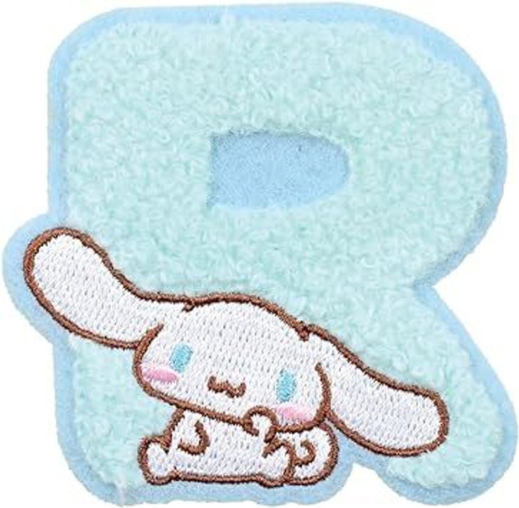 T's Factory Sanrio Mokomoko Initial Embroidery Sticker Cinnamoroll - R