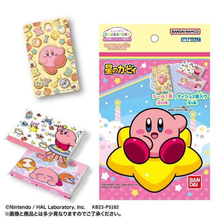 Other Charapoke Kirby Tissue and Sticker Set (RANDOM)