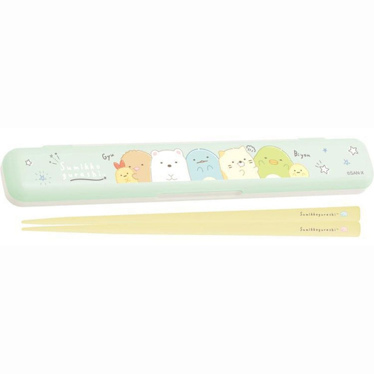 San-x Sumikko Gurashi Chopsticks with Case (Gyumu Gyumu Squeeze)