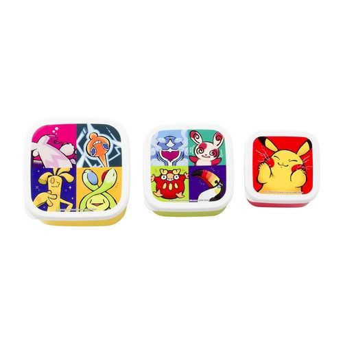Pokemon Center Original Set of 3 Lunch Box (What's your charm point?)
