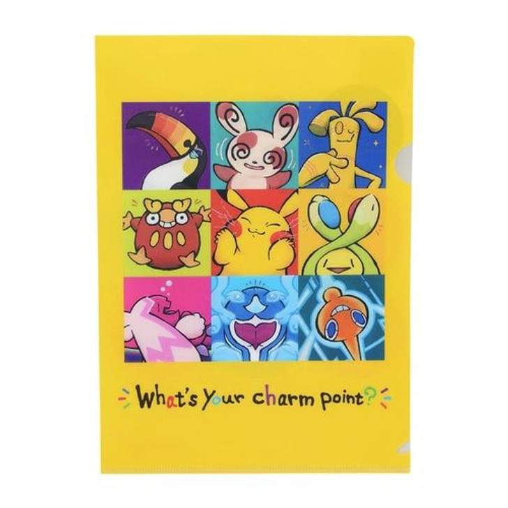 Pokemon Center Original A4 Changing Clear File (What's your charm point?)