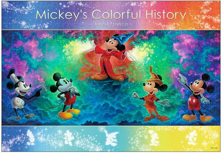 Tenyo Jigsaw Puzzle Disney Mickey's Colorful History (1000 Pieces)