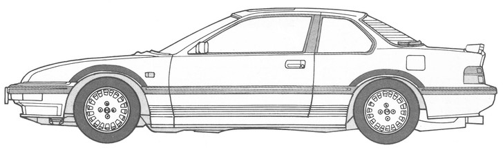 Haiso Car 1/24 Prelude 2.0Si Plastic Model Haiso Car 1/24 Prelude 2.0Si Plastic Model
