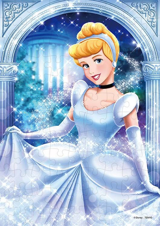 Tenyo D108-039 Jigsaw Puzzle Disney Beautiful Cinderella (Cinderella) (108 Pieces)