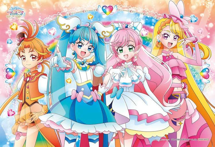 Ensky 108-L788 Jigsaw Puzzle Soaring Sky! Pretty Cure - Towards the Rainbow! (108 Pieces)