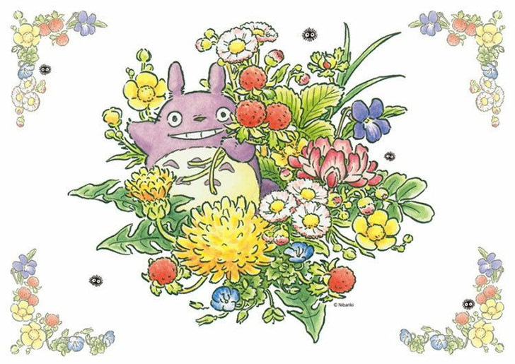 Ensky 108-611 Jigsaw Puzzle Studio Ghibli My Neighbor Totoro Spring Flowers (108 Pieces)