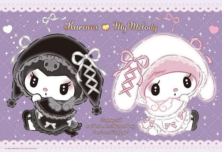Beverly 300-053 Jigsaw Puzzle Sanrio Kuromi & My Melody Moonlit Angel Outfit (300 Pieces)
