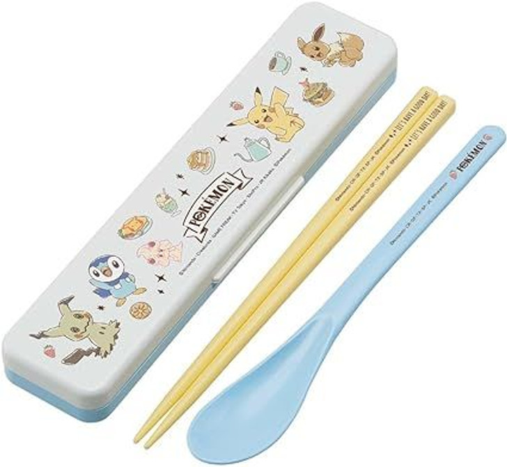 Skater Pokemon Cafe Art Spoon and Chopsticks Set