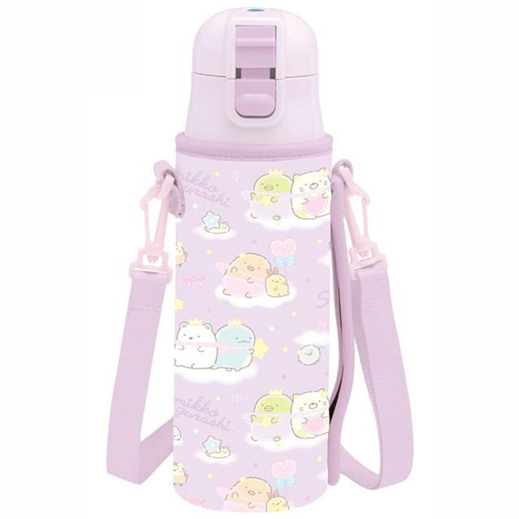 San-x Sumikko Gurashi One Touch Bottle and Strap 450ml