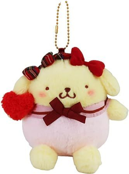 Nakajima Sanrio Mascot Holder Pom Pom Purin (Ribbon Love)