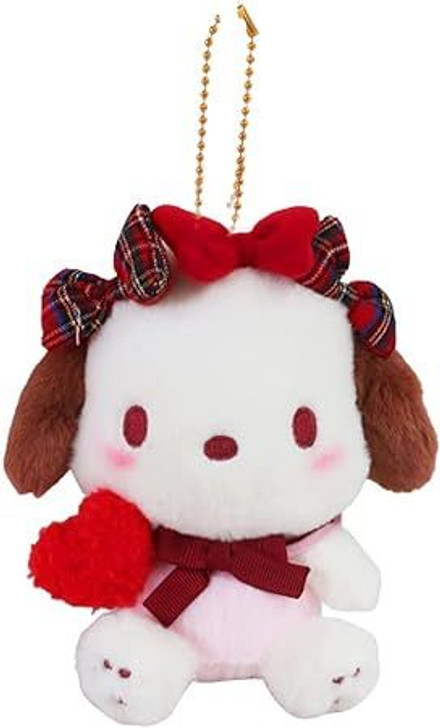 Nakajima Sanrio Mascot Holder Pochacco (Ribbon Love)