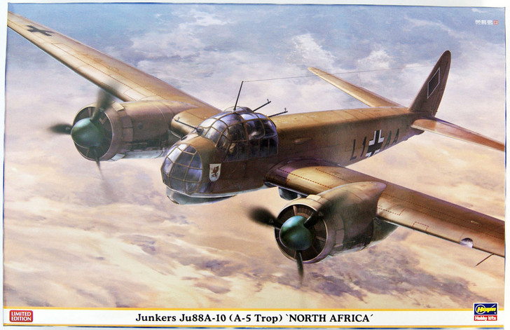 Hasegawa 07440 Junkers Ju88-10 (A-5 Trop) North Africa1/48 Scale Kit (4967834074408)
