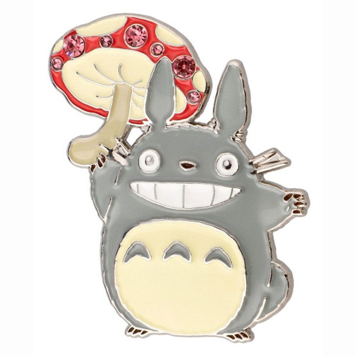 Studio Ghibli Metal Brooch My Neighbor Totoro - Medium Totoro - Totoro Mushroom