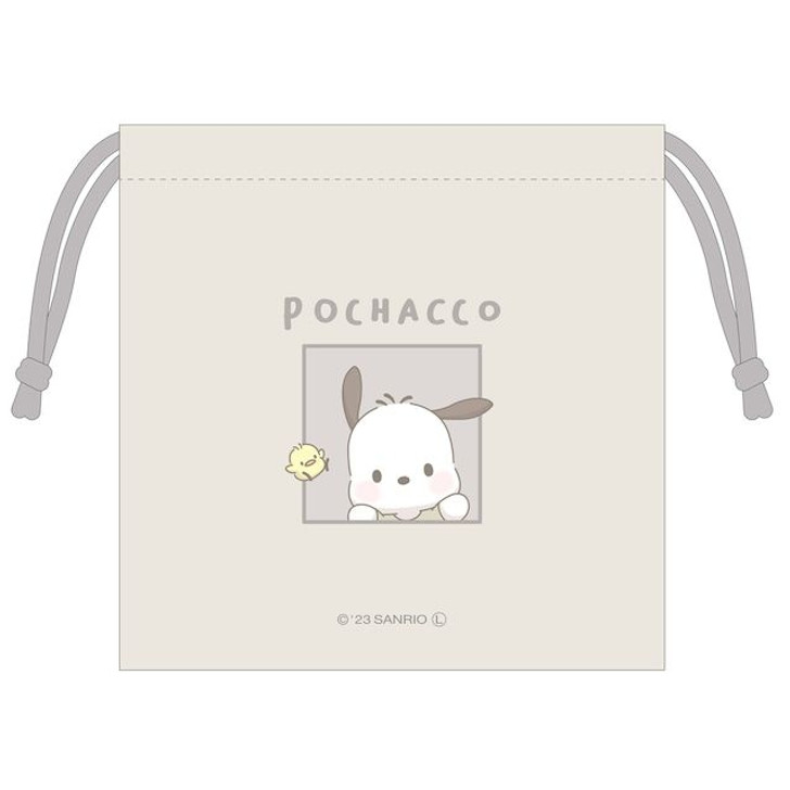 T's Factory Sanrio Drawstring Bag Pochacco (Hey, Hey Cuddle!)