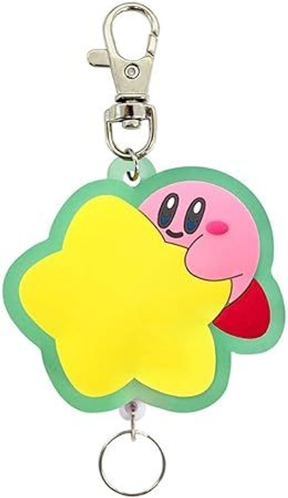 SK JAPAN Kirby Rubber Reel Keychain with Stars