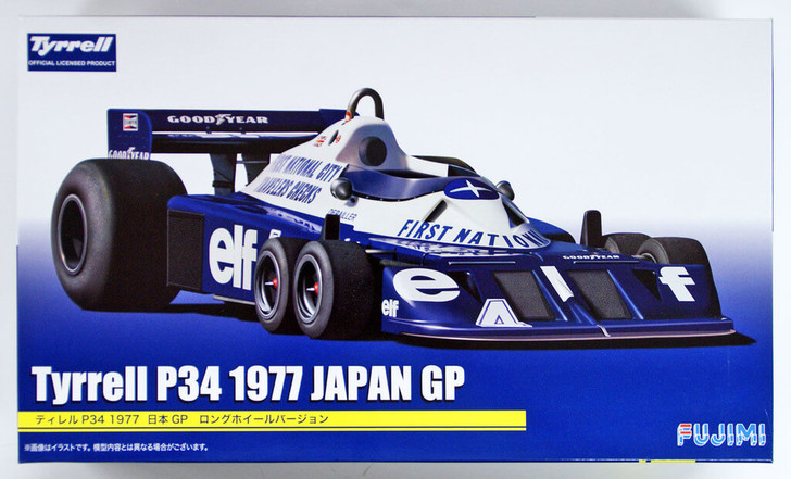 Fujimi GP17 Tyrrell P34 1977 Japan GP Long Wheel Ver. 1/20 Scale kit (4968728092058)
