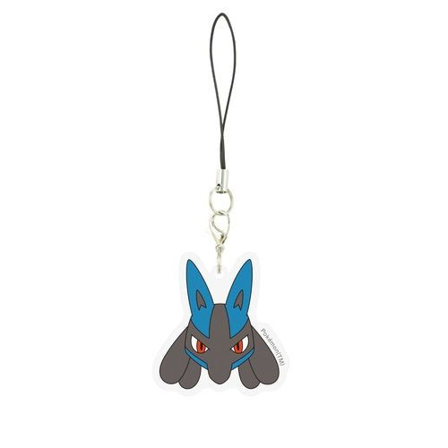 ルカリオ　ストラップ　Pokémon time Pokemon Center Original Acrylic Strap Lucario Face