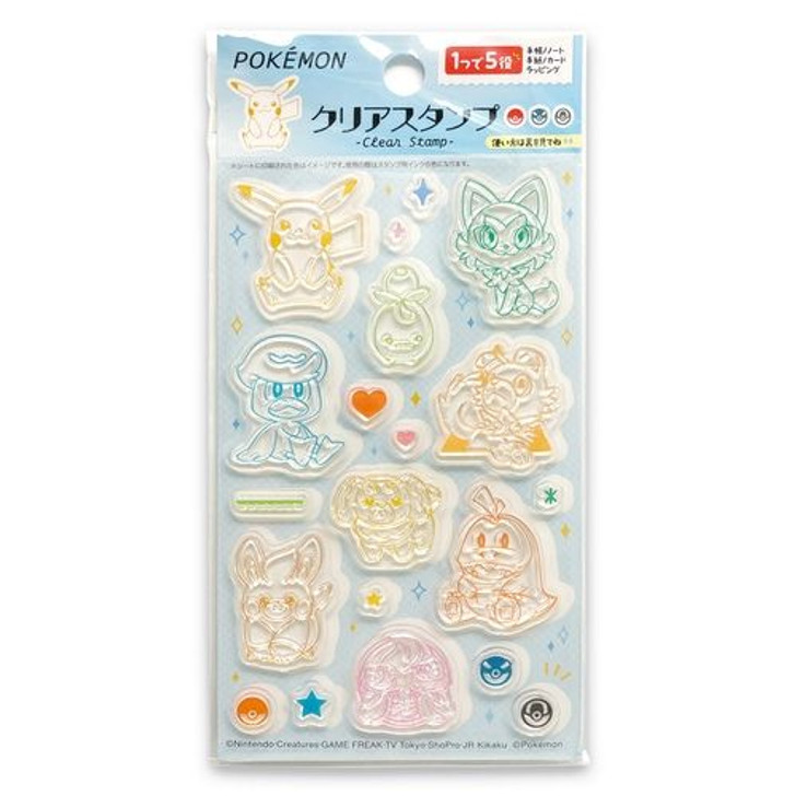 Pokemon Center Original Pokemon Center Original Clear Stamp Set D