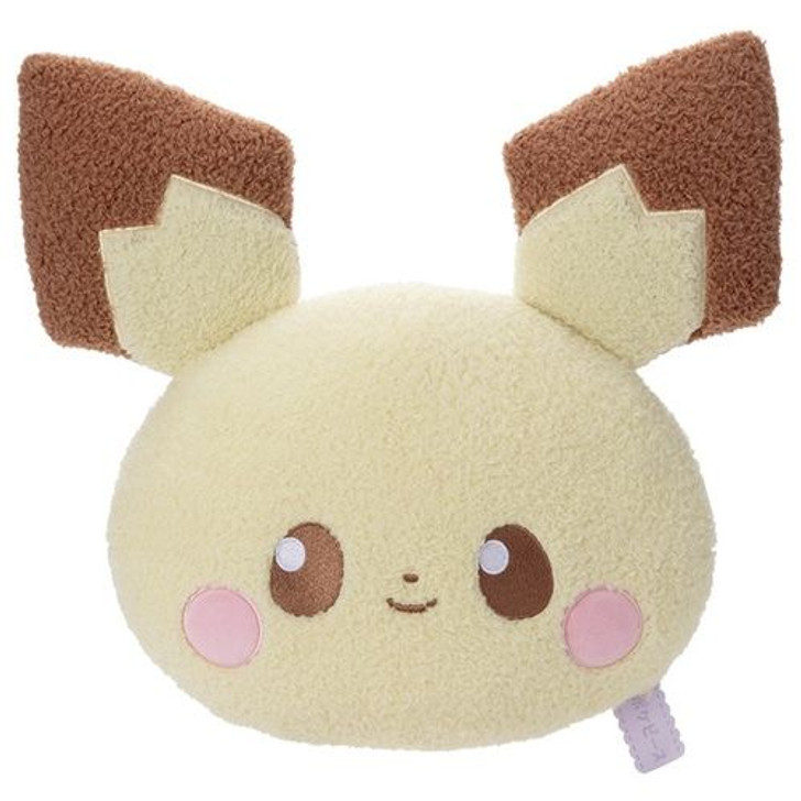 Pokemon Center Original PokePeace Plush Face Cushion Pichu