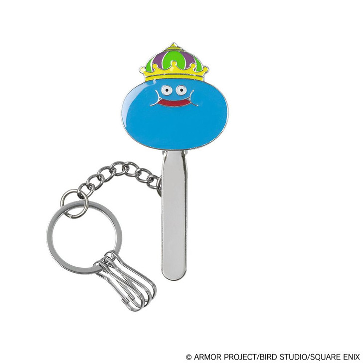 Square Enix Dragon Quest Smile Slime Keychain with Clip King Slime