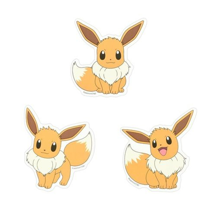 Pokemon Center Original Phone Case Stickers Eevee (3 Stickers)