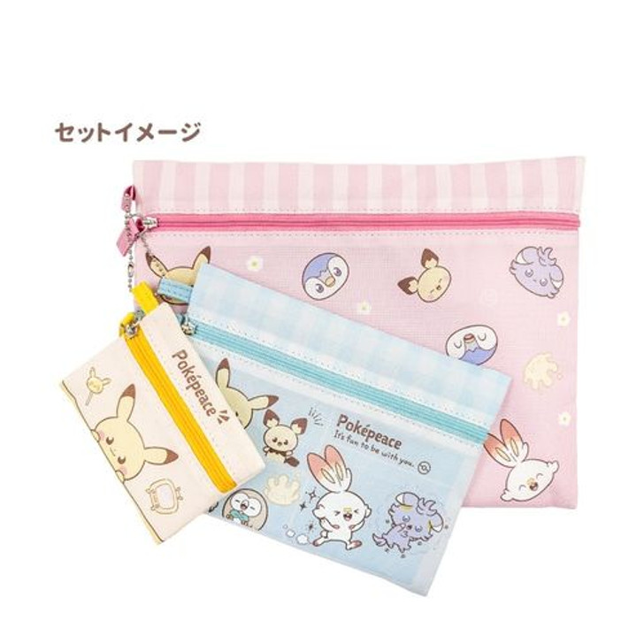 Pokemon Center Original PokePeace Pouch Set of 3 Rowlet