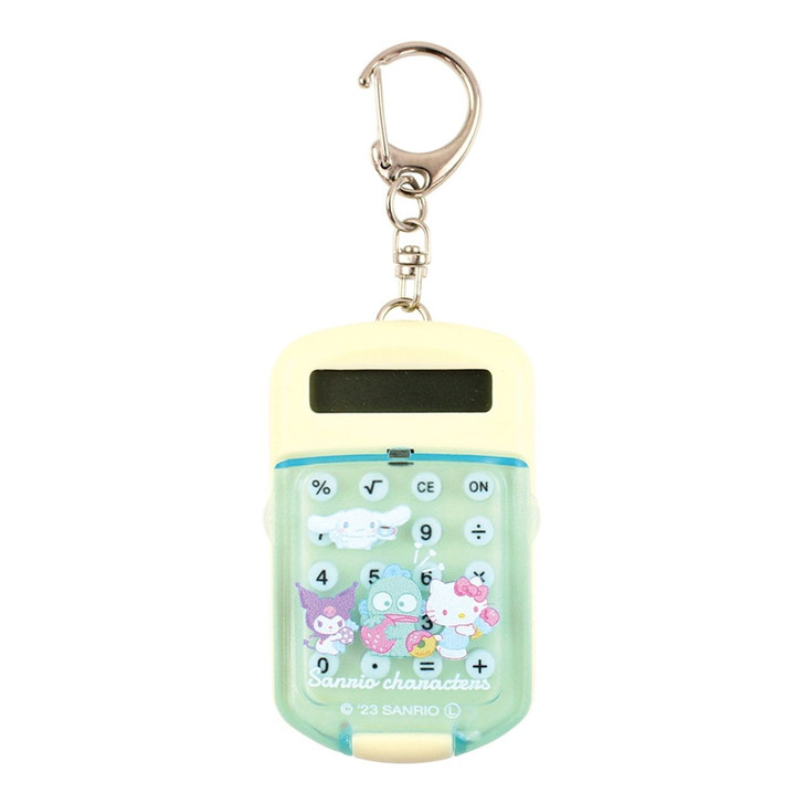 T's Factory Sanrio Mini Calculator Keychain Snacking Together
