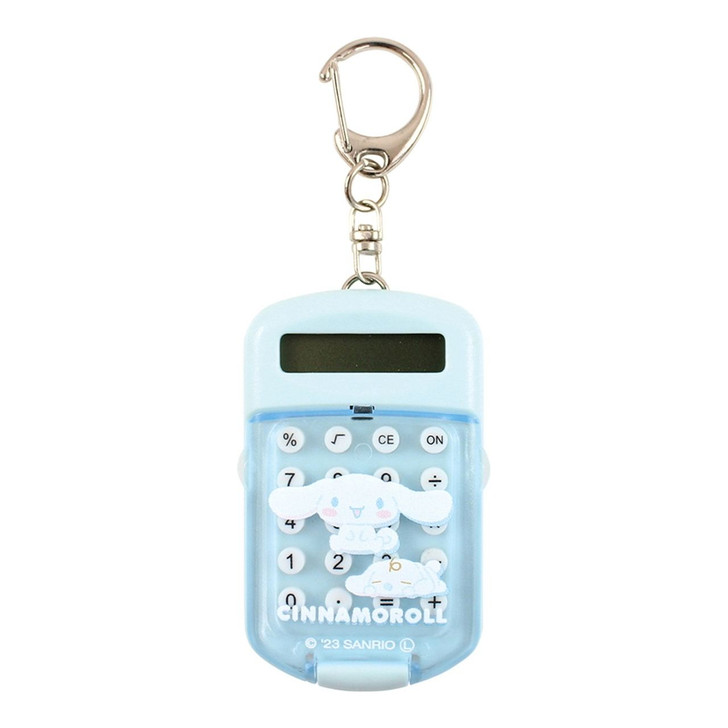 T's Factory Sanrio Mini Clear Cover Calculator Keychain Cinnamoroll