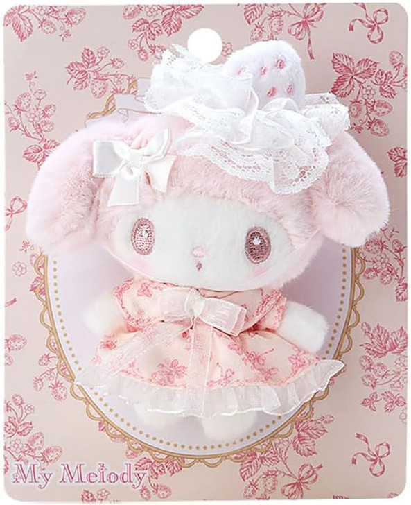 Sanrio Brooch My Melody (White Strawberry Tea Time)
