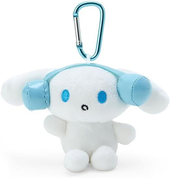 Sanrio Mini Plush with Carabiner Cinnamoroll with Headphones (I.CINNAMOROLL)