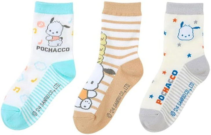 Sanrio Socks 3-Pair Set Pochacco (16-18cm)