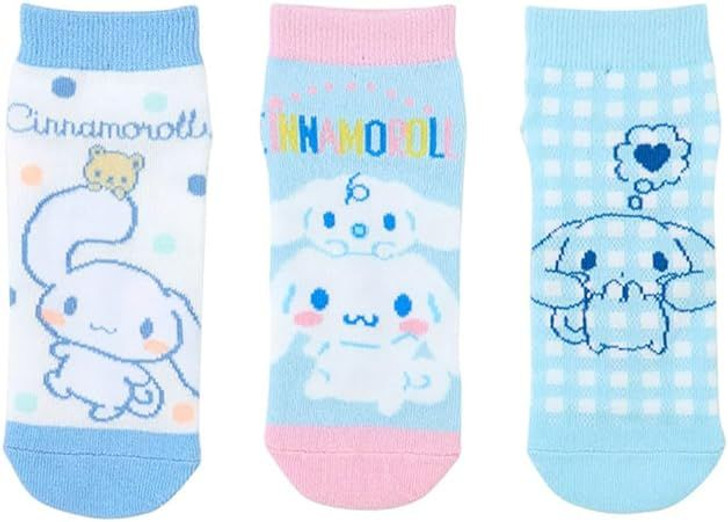 Sanrio Socks 3-Pair Set Cinnamoroll (19-21cm)