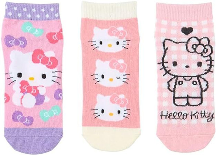 Sanrio Socks 3-Pair Set Hello Kitty  (16-18cm)