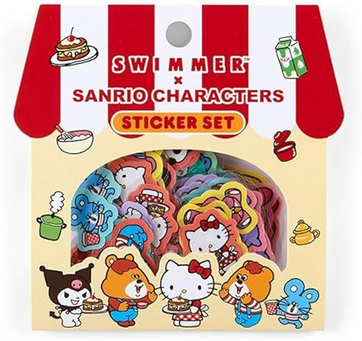 Sanrio Sticker Set (SWIMMER x SANRIO CHARACTERS)