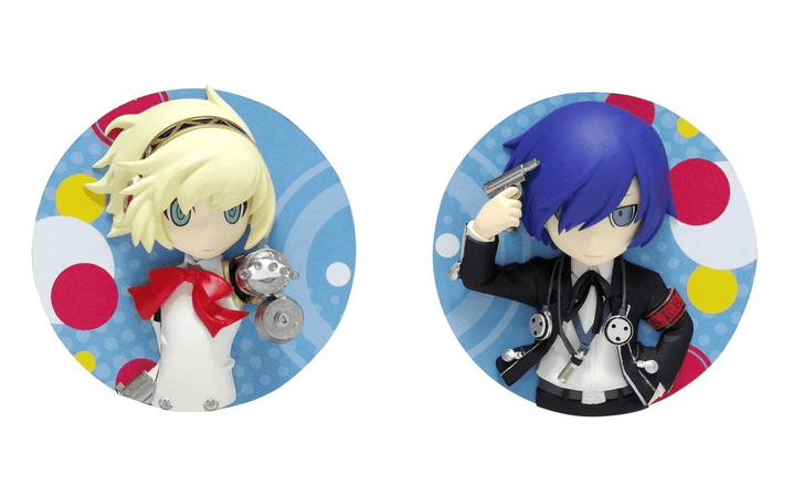 Wave DF011 Persona Q Persona 3 Player Character & Aigis Pin Badge (4943209570119)