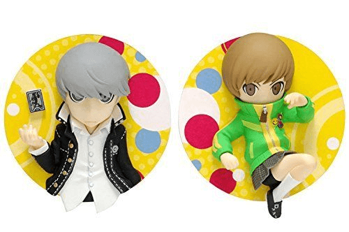 Wave DF012 Persona Q Persona 4 Player Character & Satonaka Chie Pin Badge (4943209570126)